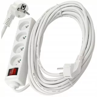 Predlžovací kábel 4 zásuvky 10m 3680 W 3 × 1,5mm2 s vypínačom